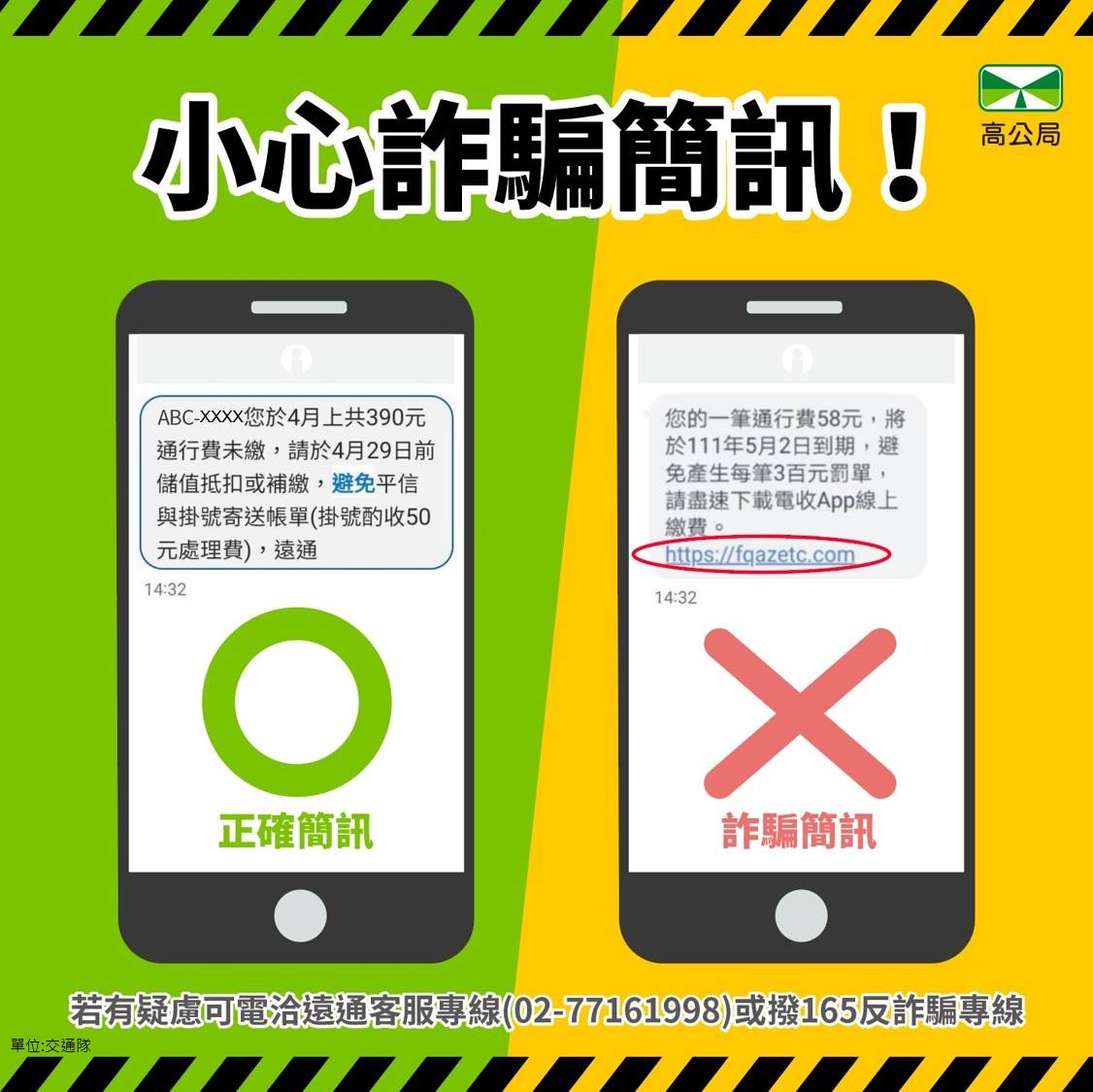 辨識詐騙簡訊圖片